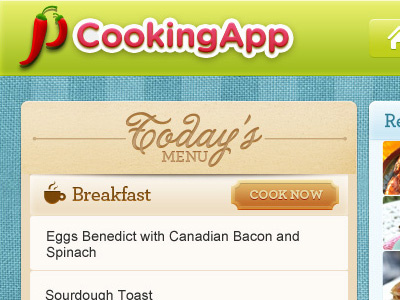 Cooking App for iPad by Rina Miele