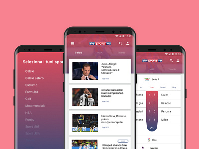 Reimagining Sky Sport Italia - Android android app interaction mobile native product design skysport ui ux visual design