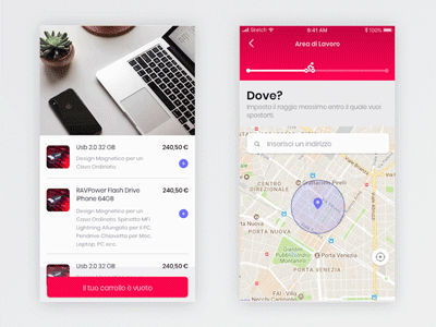 Concept delivery app