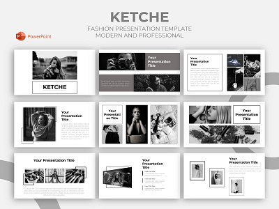 Fashion Presentation Template - Ketche branding creative design fashion graphic presentation presentation layout presentation template presentations