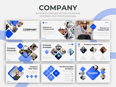 Business Presentation Template - Company branding business creative design graphic presentation presentation layout presentation template presentations