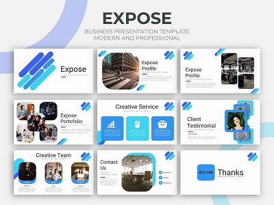 Business Presentation Template - Expose branding business creative design graphic presentation presentation layout presentation template presentations