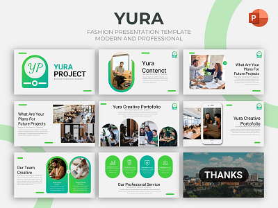 Business Powerpoint Presentation - Yura branding business creative design graphic presentation presentation layout presentation template presentations