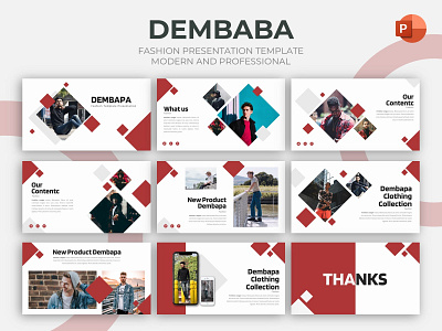 Fashion Presentation Template - Dembapa branding creative design fashion graphic presentation presentation layout presentation template presentations