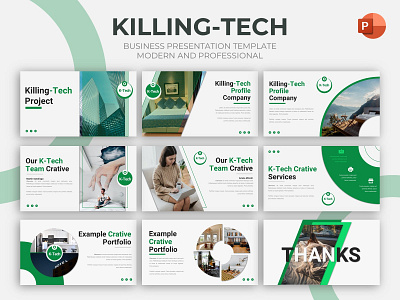 Business Presentation Template - Killing Tech branding business creative design graphic presentation presentation layout presentation template presentations