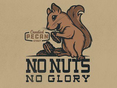 No Nuts beer label balls beer brew craft beer nuts pecan squirrel stout