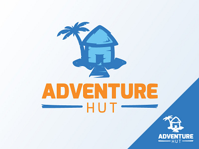 Adventure Hut adventure beach design graphic design hut logo ocean tiki tropical vacation