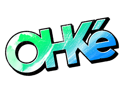 Ohké ocean design apparel brand graphic design lettering ocean surf surfer wave