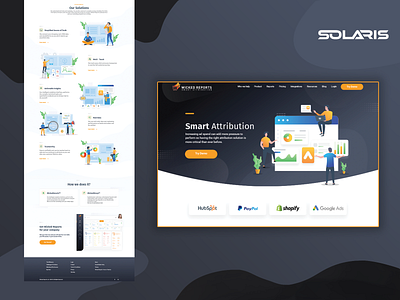 Wicked Solutions application design brand design branding creative design design homepage illustration landingpage ui ui design ux ux design webdesign