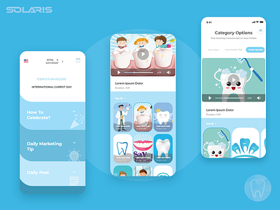 Dentail App app design application design brand design branding creative design dental dental app design illustration ui ui design ux ux design vector