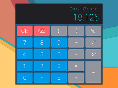 Daily UI 004 Calculator 004 calculator dailyui material design