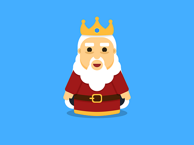 King flat king old man vector