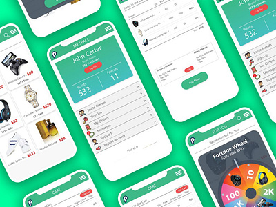 Phiz - Online Store app branding design illustration ui ux website