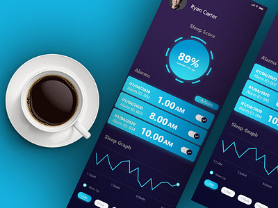 Sleep Helper animation app branding design illustration illustrator ui ux vector website