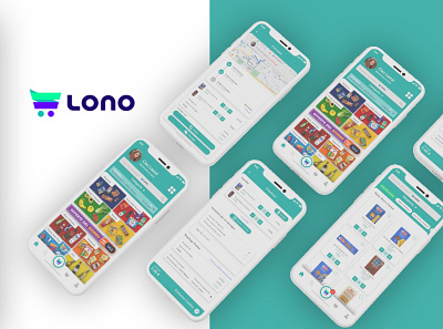 Lono App Design animation app branding design illustration illustrator typography ui ux vector website