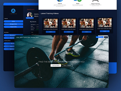 Personal Trainer - Website Design animation app branding design illustration illustrator typography ui ux vector website