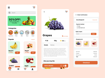 Grocery Store App UI