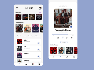 Music application Design. UI/UX application application design design music music app ui user experience user interface
