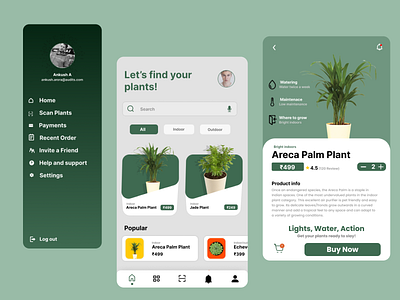 Plant sell App UI Design application application design design illustration ui user experience user interface