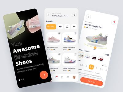 Shoe Store Mobile App addidas app design clean clean ui e commerce fashion minimal mobile app mobile app design mobile app ui mobile ui nike onboarding shoe app shoe delivery shoe mobile app shoe store shoes app ui ui uiux