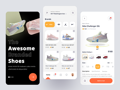 Shoe Store Mobile App by Royal Parvej for Halal Lab on Dribbble