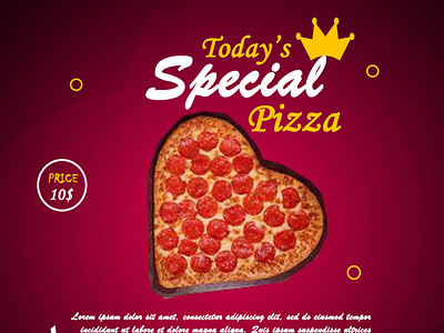 Pizza Offer branding design graphic design photoshop social media post ui