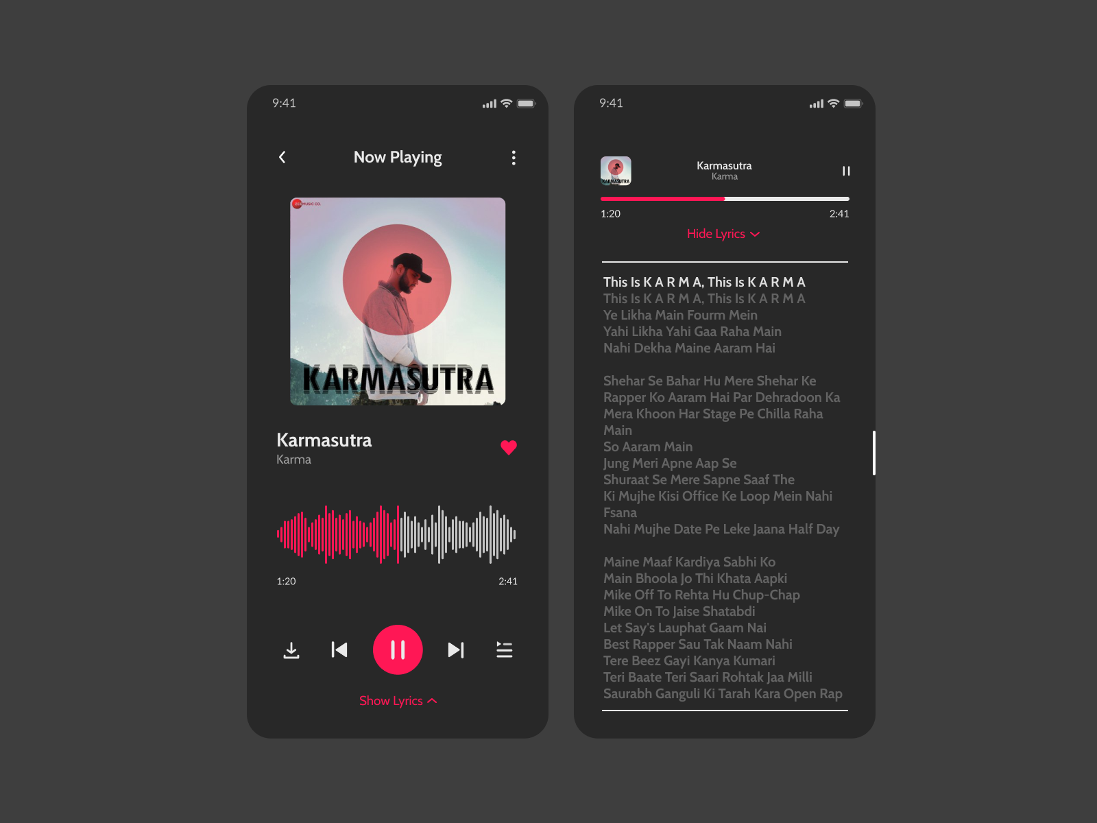 Music App Design by Harshraj on Dribbble