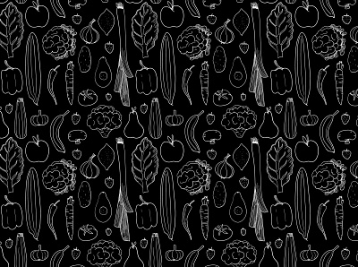 veggies and fruits fruit fruits illustration pattern vegetables veggies