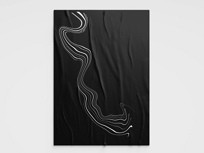 white distorted lines on black background blackandwhite distorted lineart simple illustration