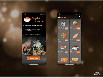 Sushi/Sushy food menu order sushi webapp webshop