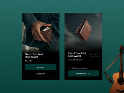 Daily UI: Wallet E-Commerce screens