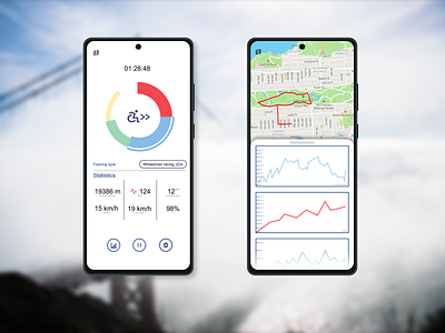 Analitic Chart daily 100 challenge dailyui dailyuichallenge design mobile sport tracking app ui