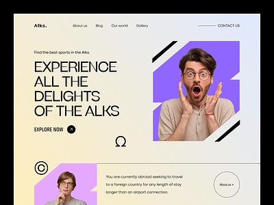 Agency Website Header Design.