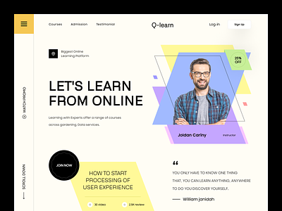 E-learning Educational Platform website design.