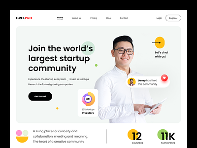 Startup Agency Web header