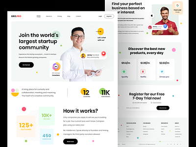 Home Page | Startup Agency Website about us footer header hero section home page landing landing page landingpage testimonial uiux design web design web header web page web site website