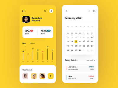 Fitness App by Glow for Piqo Design on Dribbble