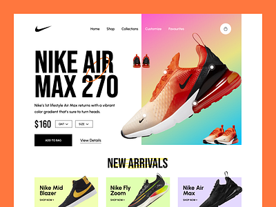 Shoes Website by Glow Design on Dribbble