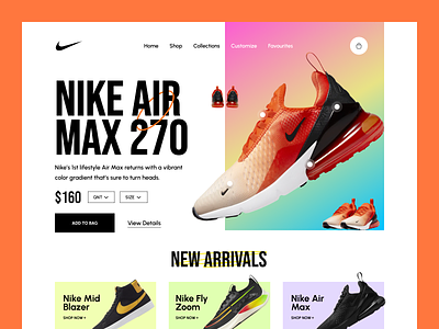 Nike designs, themes, and downloadable elements on Dribbble