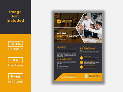 corporate business flyer design illustration logo typography ui vector web