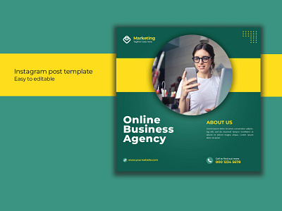 Corporate online business agency template