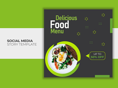 Delicious Food Menu Banner Template