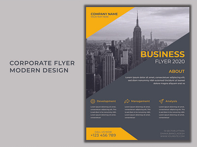 Corporate and modern flyer design