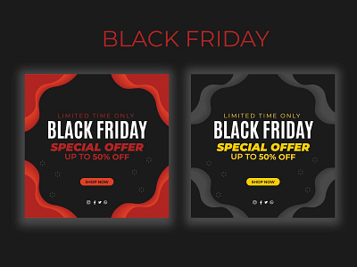 Flat design black friday offers banner branding design illustration ui vector web