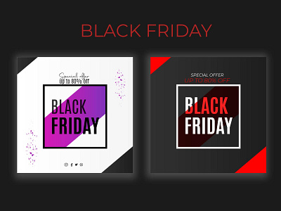 Flat design black friday offers banner black friday branding design typography ui