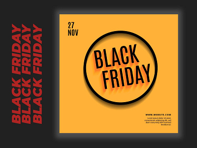 Flat design black friday offers banner black friday branding design illustration ui vector web