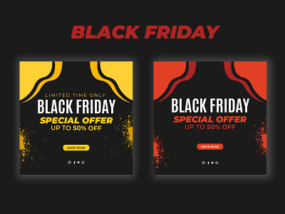 Flat design black friday offers banner black friday branding design illustration typography vector