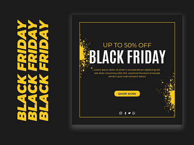 Flat design black friday offers banner black friday branding design fashion illustration typography ui vector