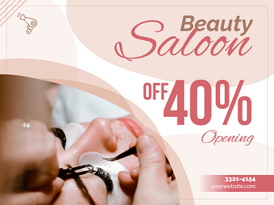 Beauty Saloon banner template beauty saloon branding graphic design saloon