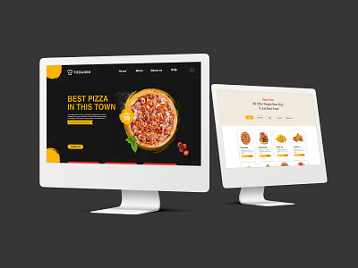 Restaurant Food website ui/ux design template branding burger menu food graphic design pizza menu restaurant